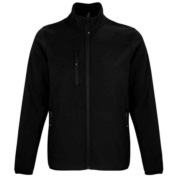 SOLS Mens Falcon Recycled Soft Shell Jacket / Black - Picture 1 of 3
